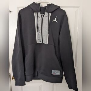 Black and Gray Hoodie with Logo